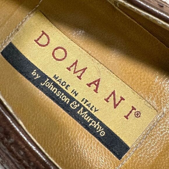 Domani By Johnston & Murphy Wing Tip Tassel Loafers Mens Size 11.5M - Picture 14 of 16